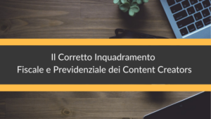 content creators fiscalità